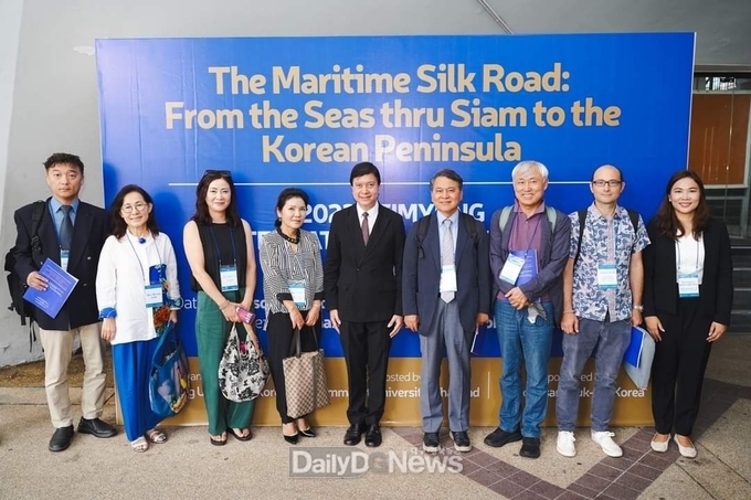 계명대학교 실크로드연구원이 지난 9월 28일부터 29일까지 9개국 석학들과 전문가 11명이 참가하는 ‘2023 실크로드 국제학술회의’를 태국 방콕에서 개최했다. (사진=계명대 제공)