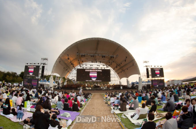 2023 달성 100대 피아노 개최 모습. (사진=달성군 제공)