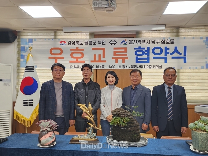 울릉군 북면, 울산 남구 삼호동과 우호교류 협약
