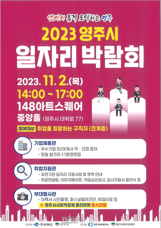 영주시 일자리박람회가 4년 만에 개최된다
