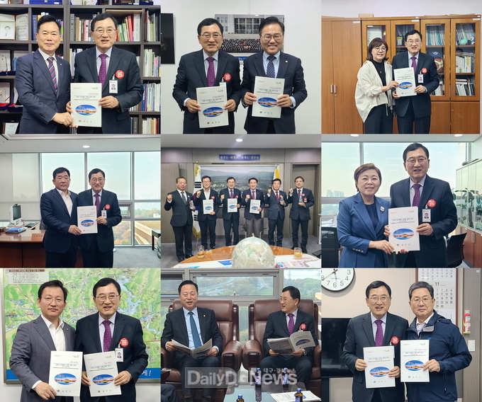 주낙영 경주시장 예산확보 위해‘강행보’... 반나절 간 국회의원 9명 만나