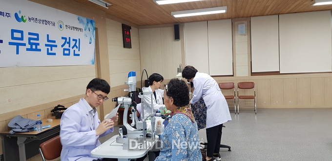울진군, 2023년 노인 무료 안과 검진 실시
