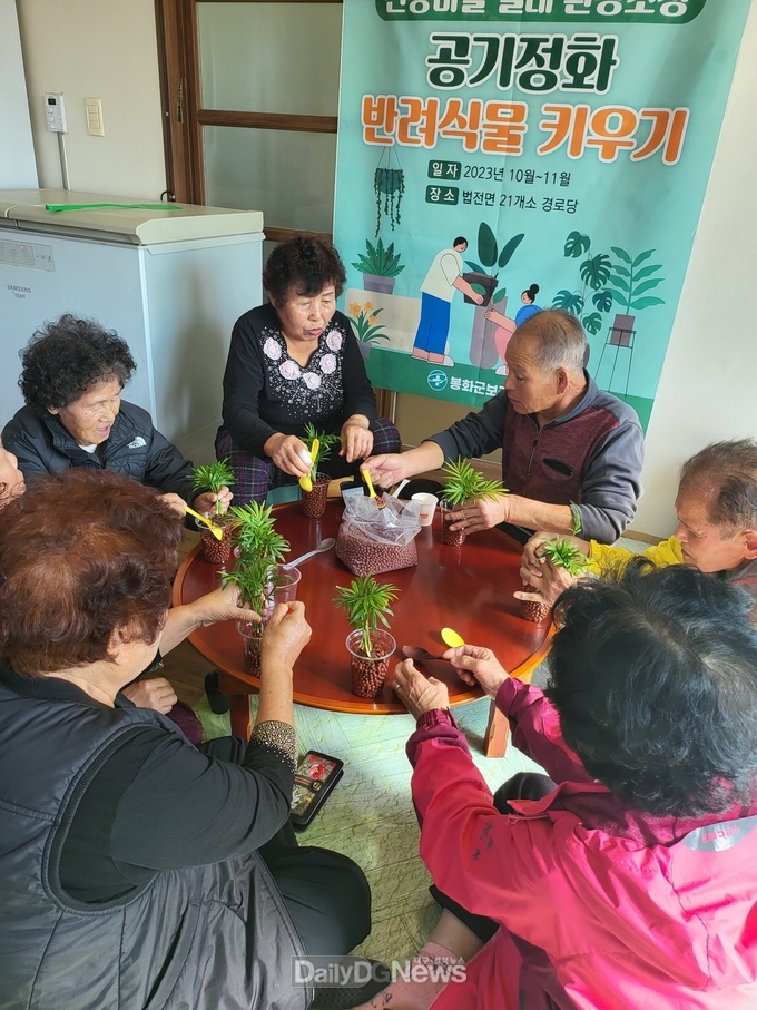 공기정화 반려식물 키우기로 건강마을 실내 환경조성