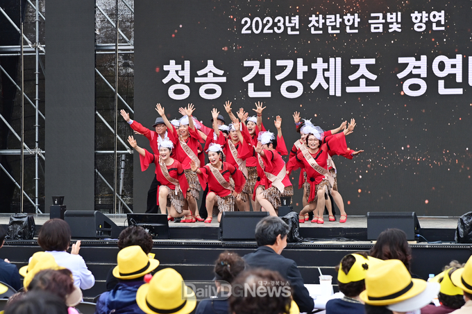 청송사과축제와 함께하는 건강체조 경연대회 성황