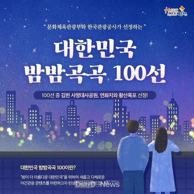 김천시, 대한민국 밤밤곡곡 100선‘ 2곳 선정