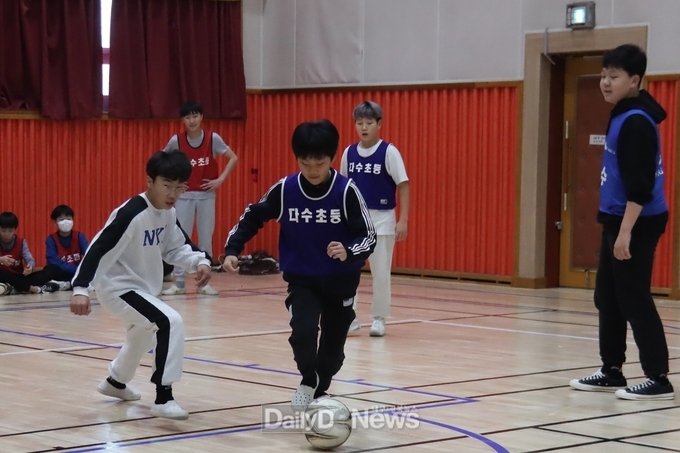 김천상무, 다수초에서 축구클리닉 실시