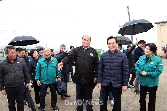 농림축산식품부 정황근 장관, 쌀 수급현장 방문
