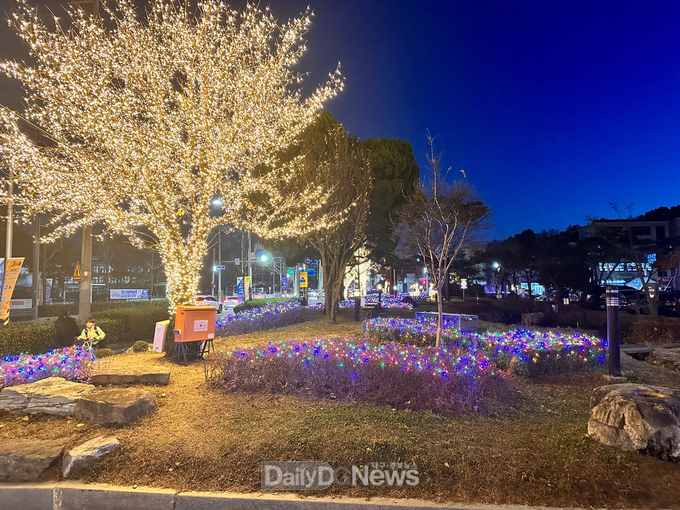상주시, 시청 주변 은하수 경관조명 설치