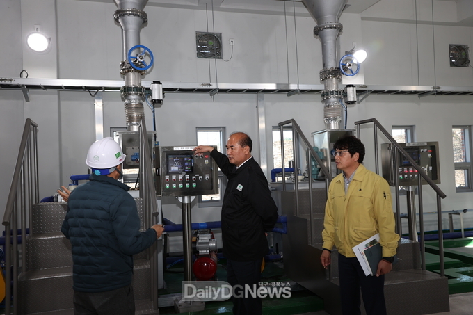 강영석 상주시장, 상하수도사업소 방문 및 현장 점검