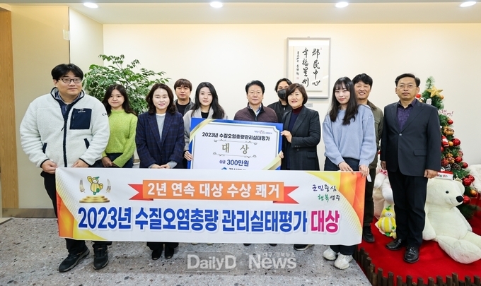 ‘수질오염총량관리 실태평가’2년 연속‘대상’
