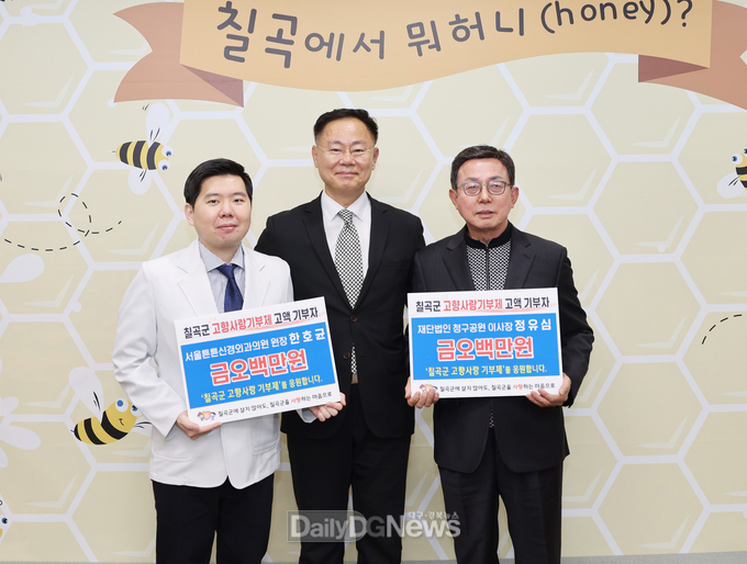 칠곡군 고향사랑기부제, 고액기탁자 줄이어