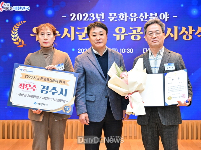 경주시 올해 경북도 문화유산분야 최우수 기관 선정