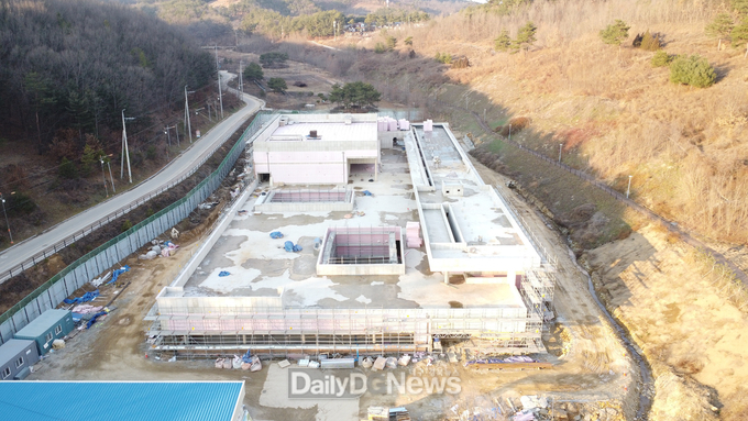 내수면 관상어 비즈니스센터 건립현장