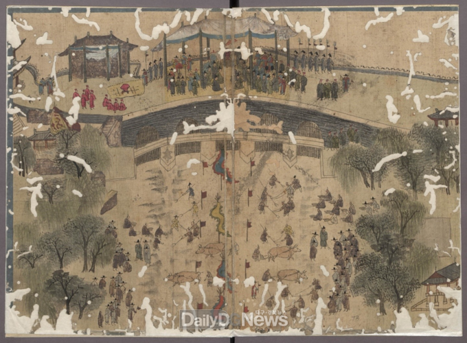 「준천시사열무도(濬川試射閱武圖)」(출처: 서울대학교 규장각한국학연구원)