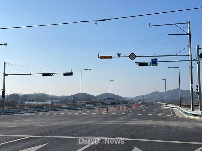 예천군! 신도시 연결도로 감응신호체계 구축 완료