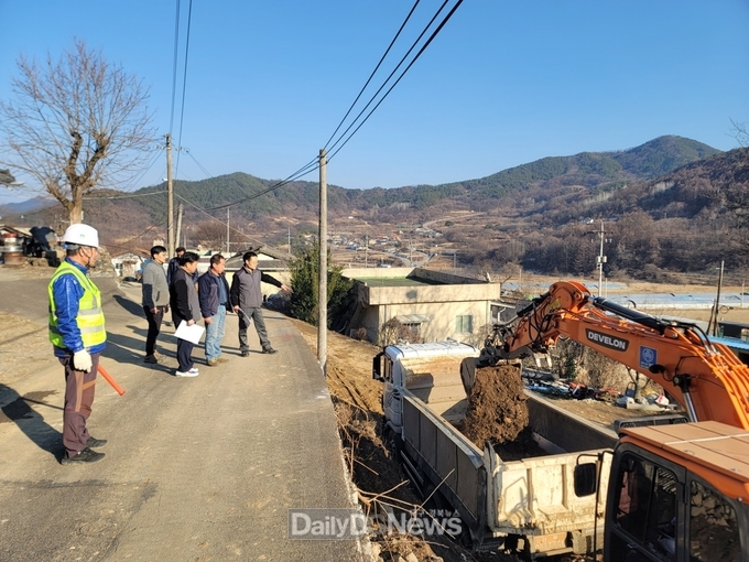 성주군 가천면, 주요 건설사업장 현장점검 실시