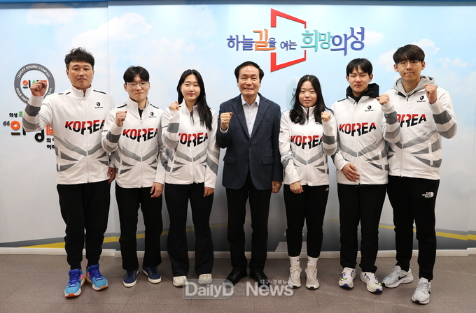 의성군, 2024 강원 동계청소년올림픽대회 출전 컬링국가대표 선수 응원