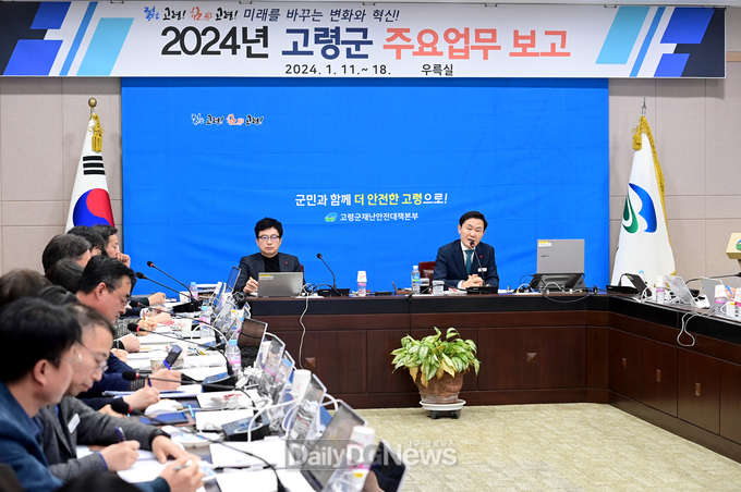 고령군, ‘2024년 주요업무 보고회’개최