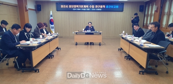 경산시, ‘청년정책 기본계획 수립 연구용역’ 중간보고회 개최