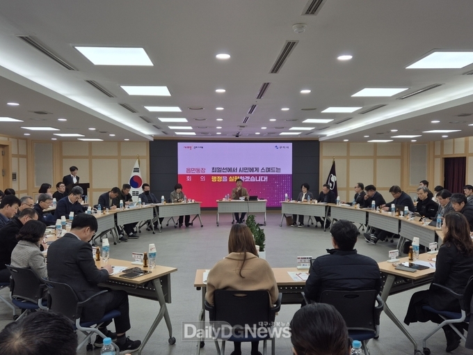 새해 첫 읍면동장 회의 개최