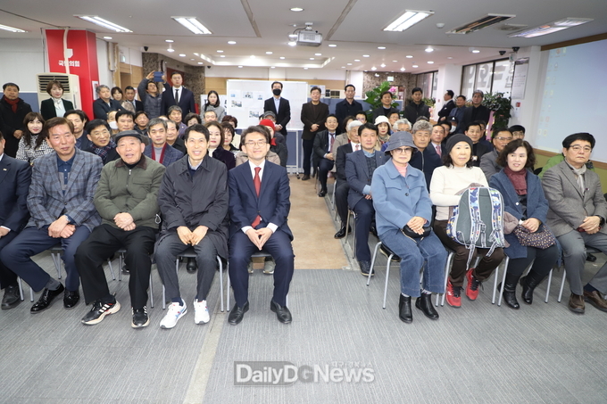 정상환 국민의힘 대구 수성구갑 국회의원 예비후보 선거대책본부 발대식 모습. (사진=이준호 기자)
