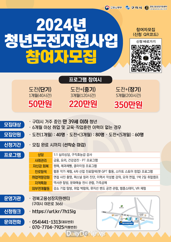 구미시, 청년들의 구직활동과 직장 적응 지원