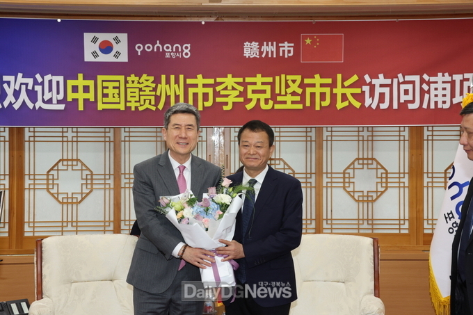  이강덕 시장, 리커젠 中 간저우시장과 이차전지 산업 교류 방안 논의