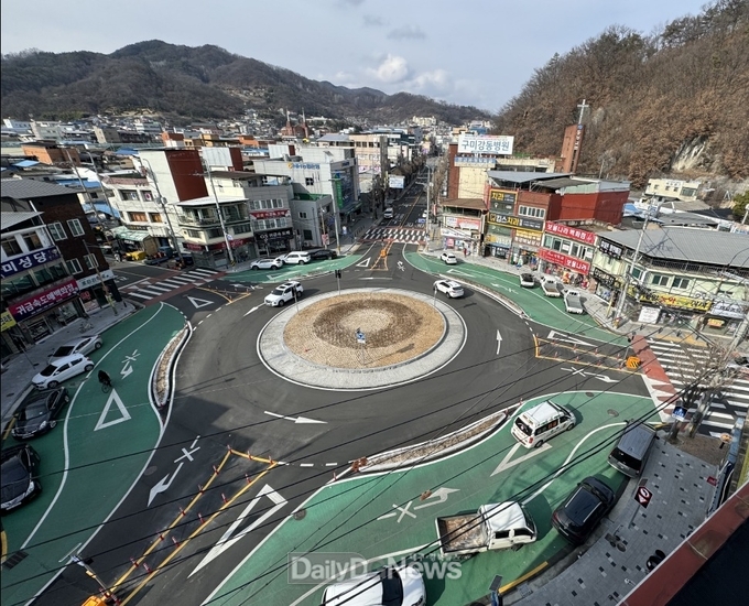 김천시, 용암사거리 회전교차로 교통 체계 개선