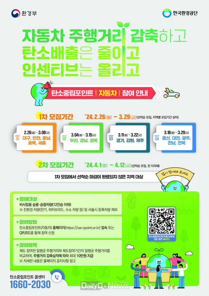 청도군, 자동차 탄소중립포인트제 참여자 모집