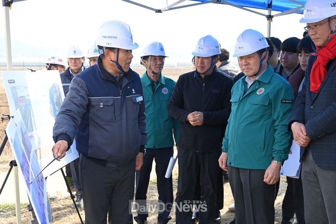 김천시, 대규모 공사 현장 방문 안전 점검 진행
