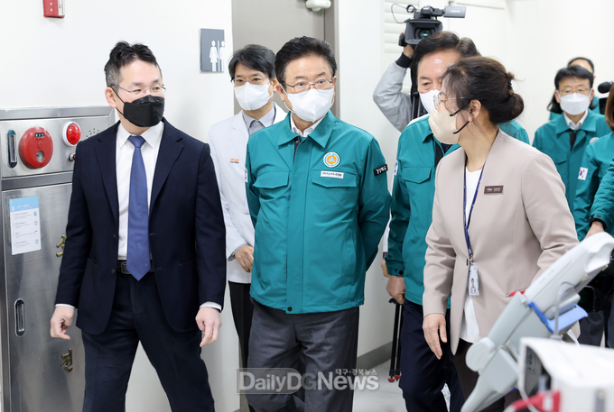이철우 도지사, 8일 안동병원 찾아 의료공백 최소화 당부 및 애로사항 청취