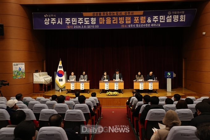 상주시, 주민주도형 마을리빙랩 포럼 및 설명회 개최