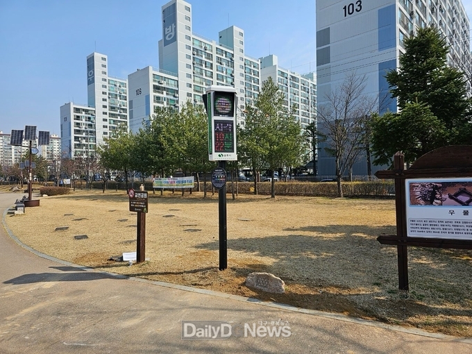 상주시민문화공원에 ‘미세먼지 신호등’ 추가 설치하여 총 6개 신호등 운영