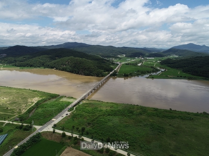 중동교 드론 사진