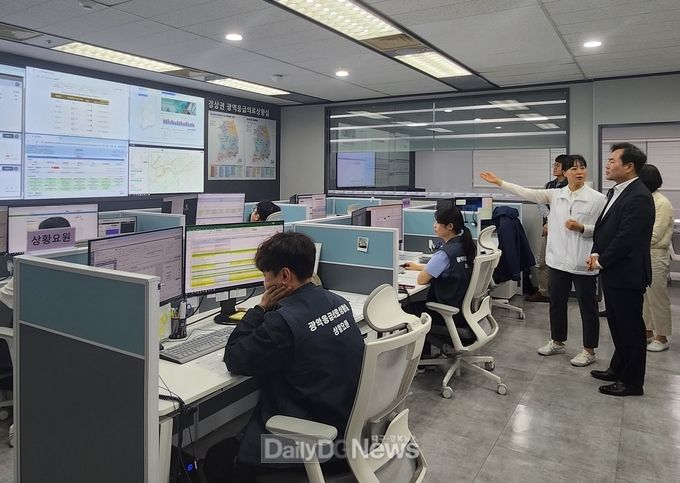 김학홍 행정부지사, 경상권 광역응급의료상황실 현장 방문