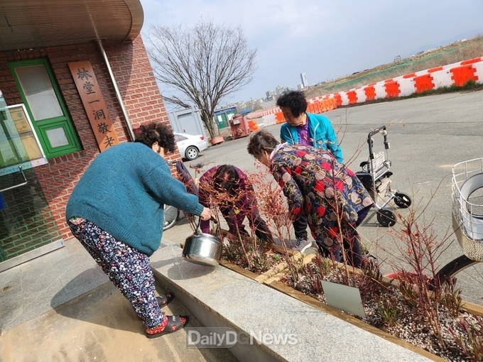 자투리땅 활용한 미니 꽃정원 조성
