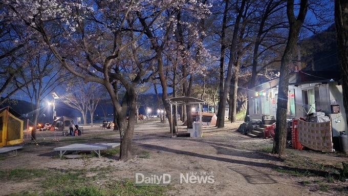 신촌유원지 노후 보안등 LED등기구로 교체