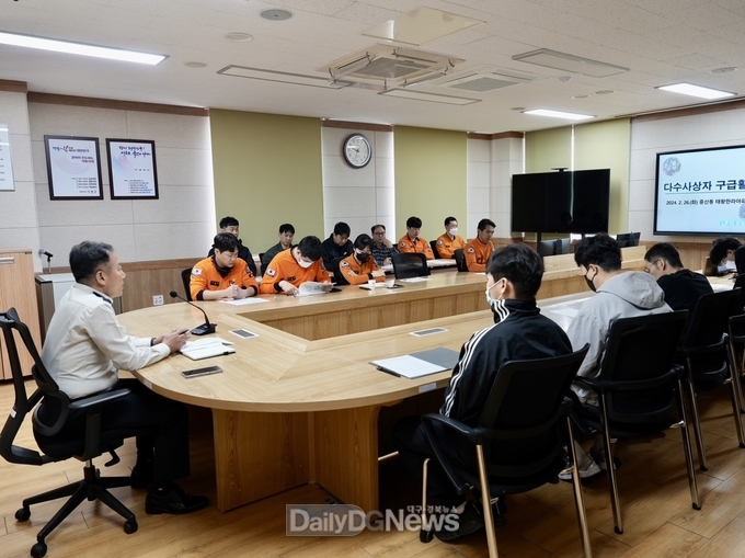 경산소방서, ‘다수사상자 구급활동 검토회의’가져