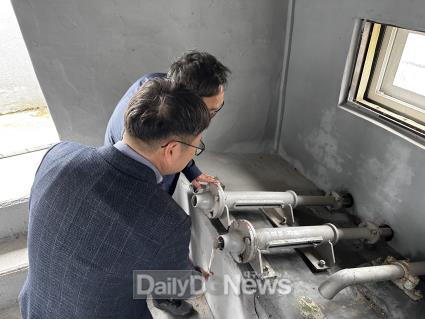 ‘2024년 안전영농 기원 통수식’ 창평저수지 수로 개방 작동 장면
