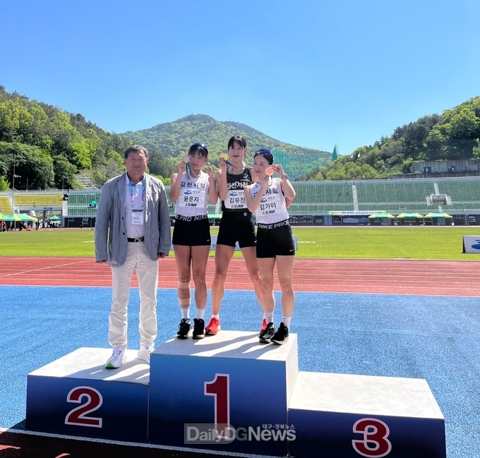 경산시청 육상팀, 시즌 첫 전국대회에서 금3·은2·동1