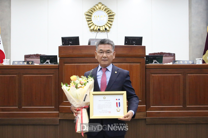 심청보 칠곡군의회 의장, ‘대한민국 지방의정봉사상’ 수상