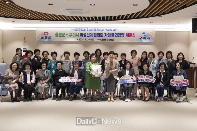 울릉군 여성단체협의회, 구미시 여성단체협의회와 협약식 개최