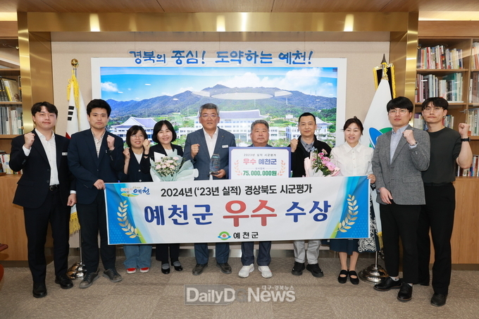 예천군, 2년 연속 ‘경상북도 시군평가’ 우수기관 선정