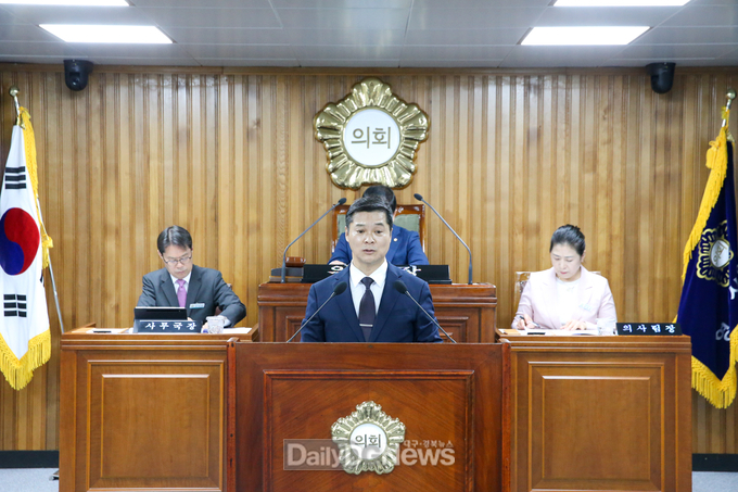 영주시의회 보도자료 유충상 의원 시정질문
