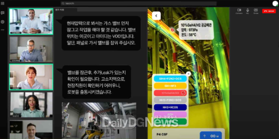 경상북도 제공) 시공간 초월한 실시간 가상 원격 협업툴 예시