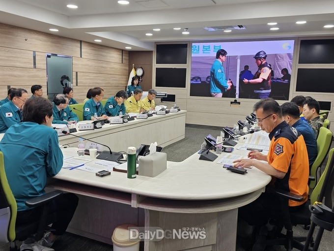 경산시, ‘집중호우에 따른 산사태 발생 및 복합재난’대응 훈련 실시