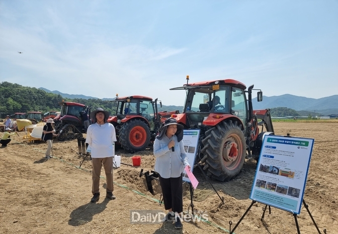 구미시, 밀+콩 이모작 안정생산 기계화 연시 개최