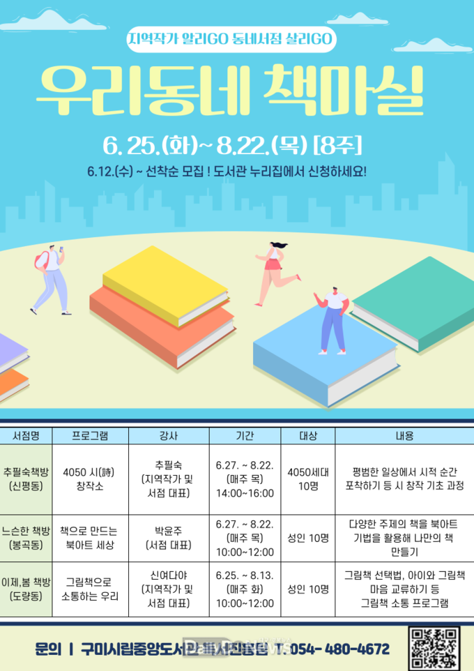 상모정수·양포도서관 ‘지혜학교’ 공모사업 선정, 수강생 모집