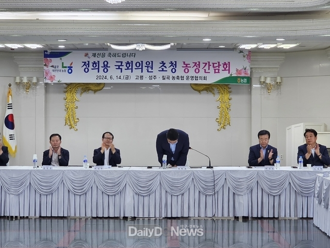 정희용 의원, 고령·성주·칠곡군 농협 조합장과 농정간담회 개최!