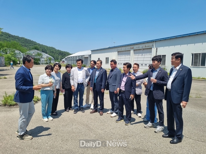 산업건설위원회, 구미시설원예생산단지에서 찾아가는 행정사무감사 실시